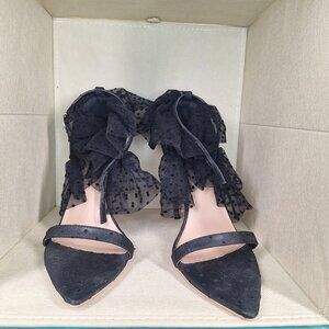 Womans Sandalias Heels Black Size 9